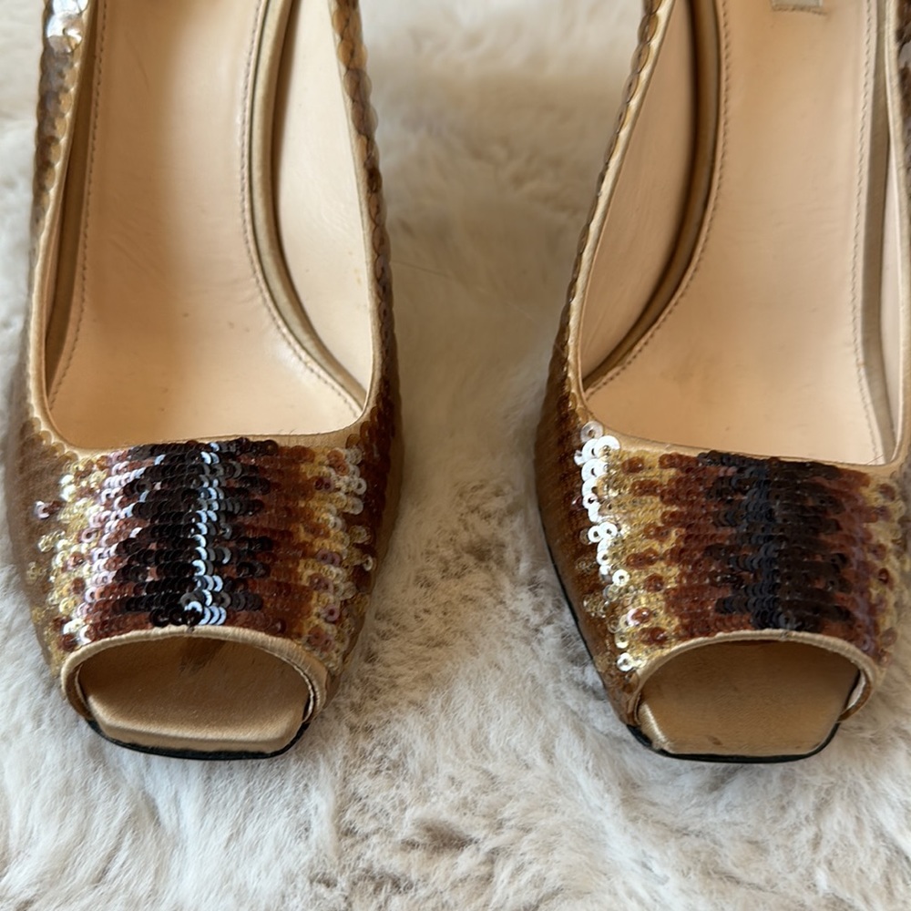 AUTHENTIC PRADA SEQUINED SHOES - Picture 2 of 10
